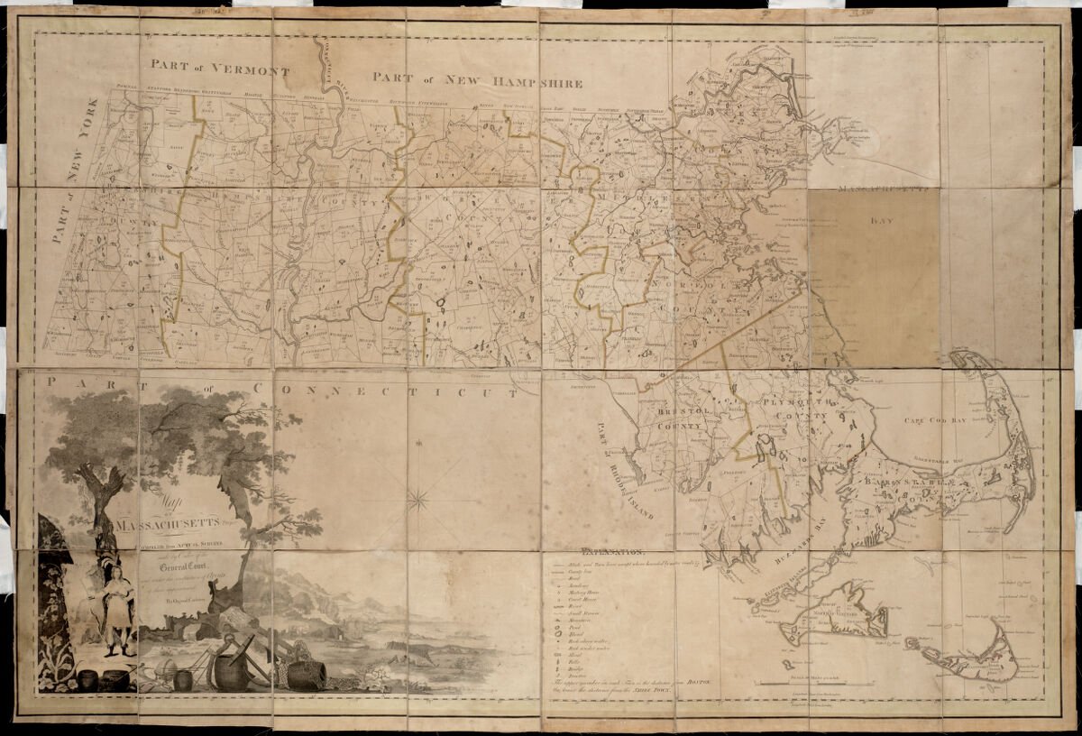 Map of Massachusetts proper