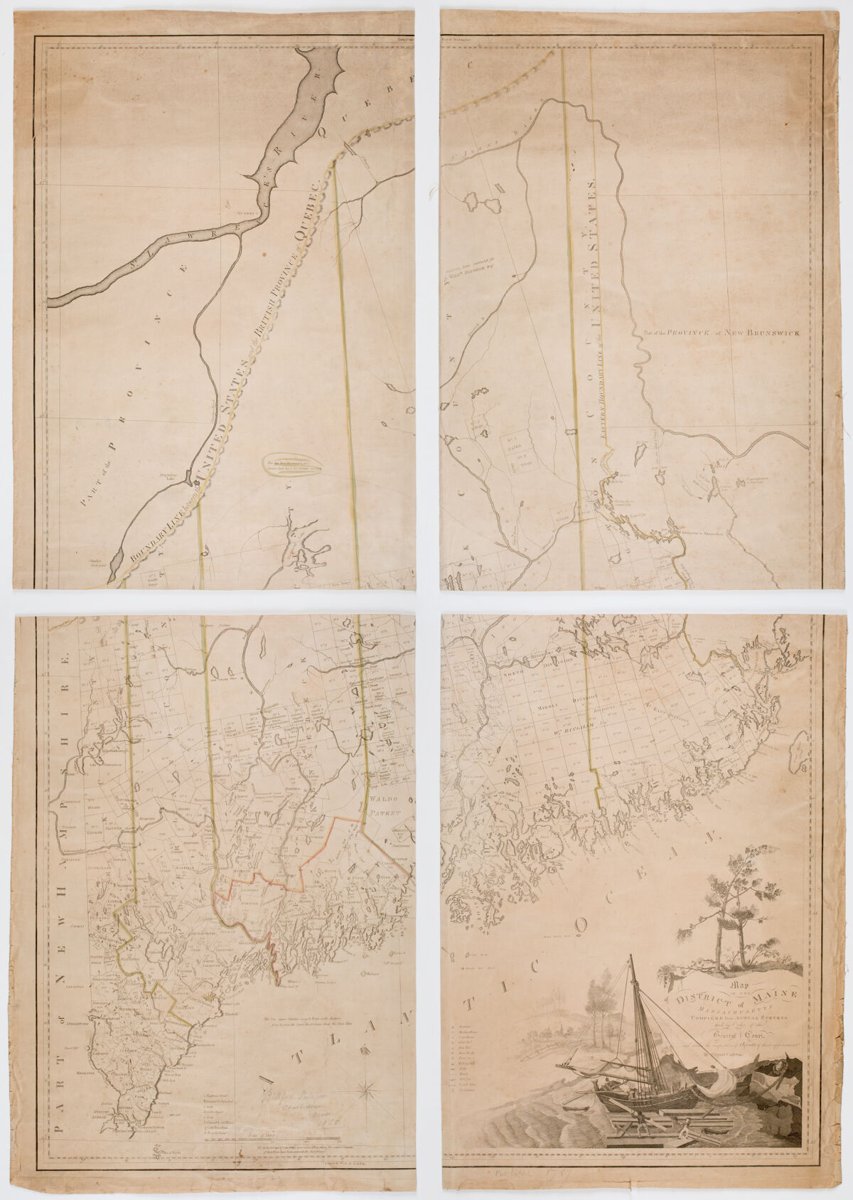 Map of the District of Maine Massachusetts : compiled from actual surveys made by order of the General Court, and under the inspection of agents of their appointment