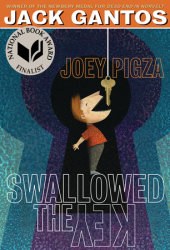 Audiobook cover of Joey Pigza Swallowed the Key by Jack Gantos.