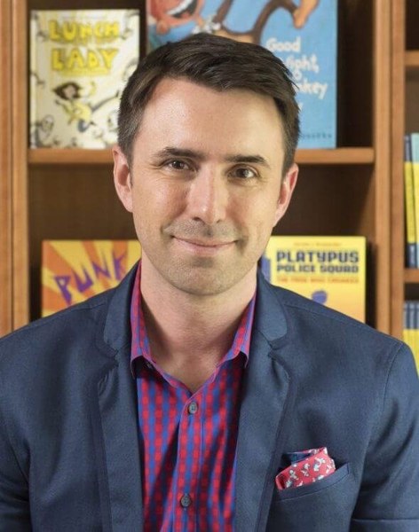 Portrait of Jarrett J. Krosoczka.