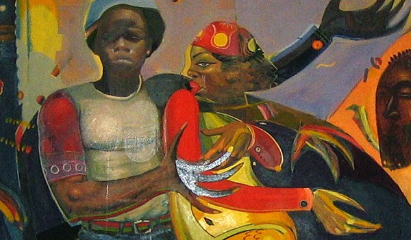 A painting featured by the National Center of Afro-American Artists; the source image does not identify its title or artist.