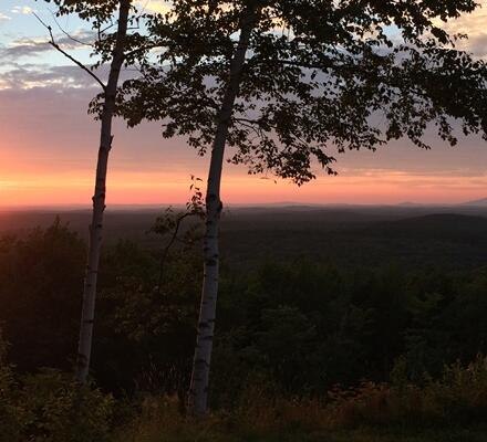 A sunset view from Wachusett Mountain State Reservation.