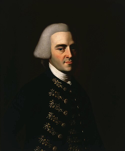 Historical portrait of John Hancock
