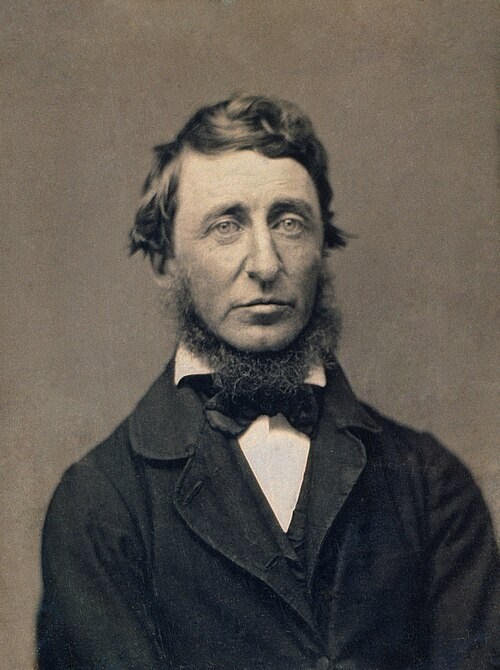 Portrait of Henry David Thoreau.